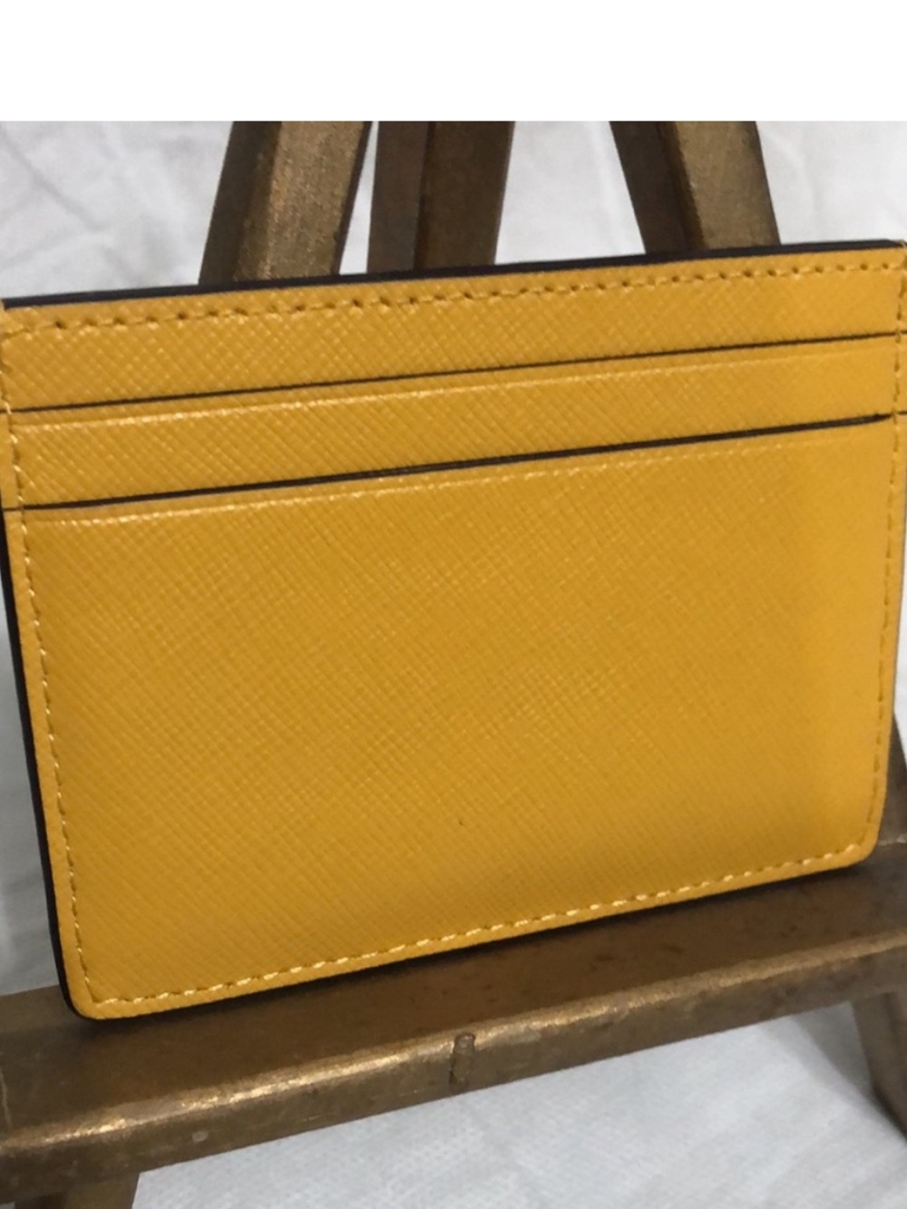 Kate Spade Yellow Saffiano Leather Card Holder (NWOT) - Picture 6 of 8